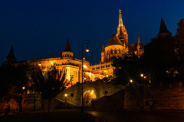 Fototapeta premium Night shot on the beautiful city of Budapest, capital of Hungary