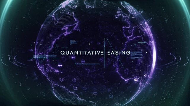 Digital Data Particle Earth quantitative easing