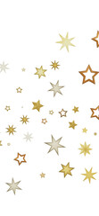 A simple image of golden stars on a black background, symbolizing hope and dream.