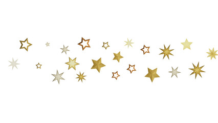 Abstract background with golden stars against a black background.