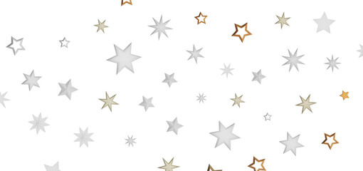An illustration of stars scattered across a black canvas, representing the night sky.