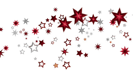 Red and Silver Stars Background