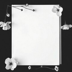 paper with flowers
