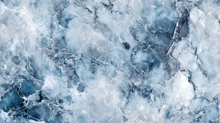 Obraz premium An Elaborate Pastel Hydrodip Marble Shiny Texture Pattern Incorporating Soothing Silver, Black, and Bright Blue Shades