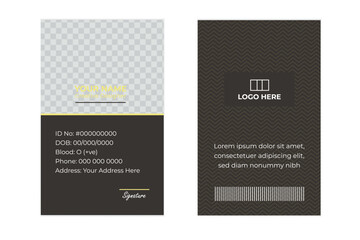 ID Card Vector Design.