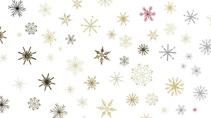 With Realistic Snowflakes Overlay On Light Silver Backdrop. Xmas Holidays