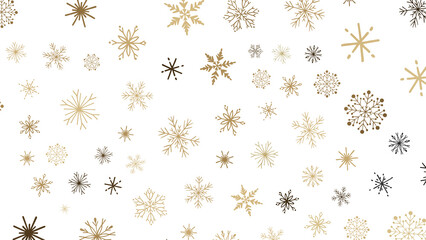 Snowflake Symphony: Magnificent 3D Illustration Showcasing Falling Holiday Snowflakes in Harmony