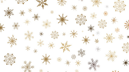 Winter Snow Symphony: Captivating 3D Illustration of Descending Snowflakes for Christmas