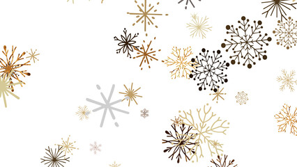 Winter christmas sky with falling snow