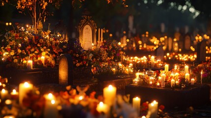 A Serene New YearÃs Eve Gathering in a Cemetery in Chile, Honoring Lives and Anticipating New Adventures