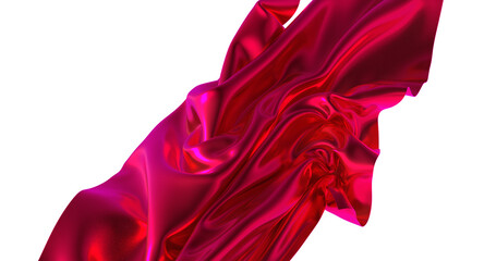 Obraz premium A vibrant pink silk fabric flowing and shimmering creating a luxurious and elegant feel