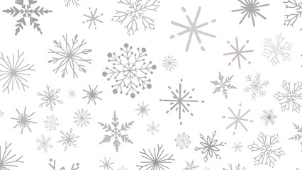 Snowflakes Falling On Snow - Winter Banner