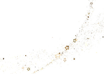 Golden Glitter on Black Background