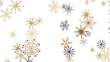 Whirling Snowstorm: Astonishing 3D Illustration Depicting Descending Festive Snowflakes