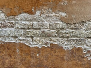 Wall with plaster background, texture, vintage, old