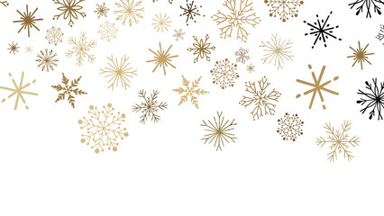 Winter Snow Symphony: Captivating 3D Illustration of Descending Snowflakes for Christmas