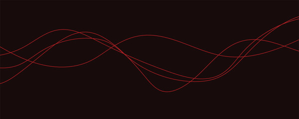 abstract red wavy background