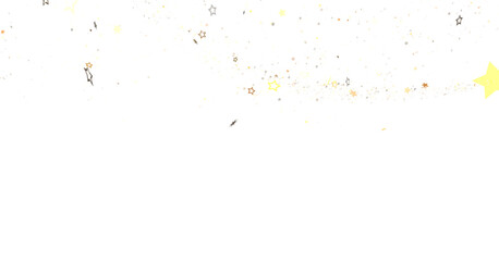 Golden Glitter and Star on Black Background