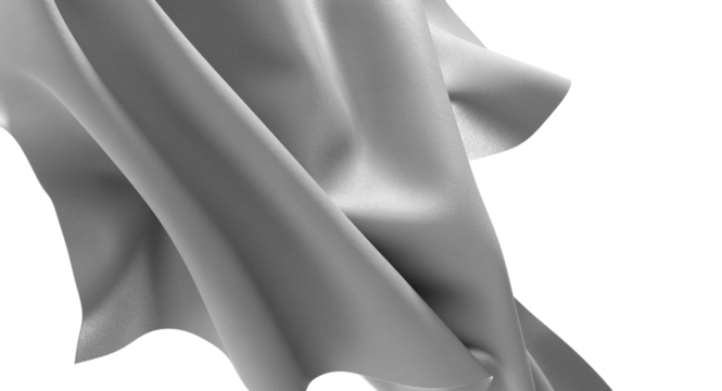 Abstract Grey Fabric Drape