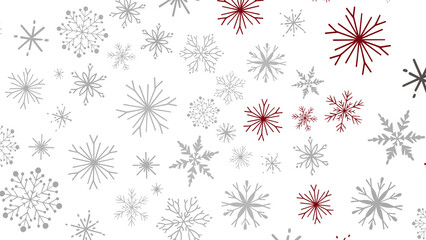 Snowflakes - Falling snow at night. Bokeh lights