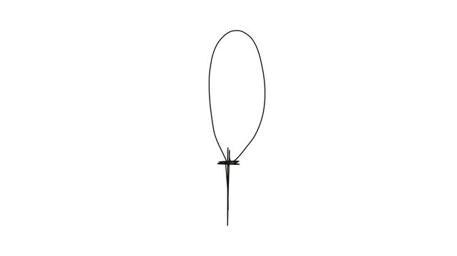 hand drawn cross locket animation video