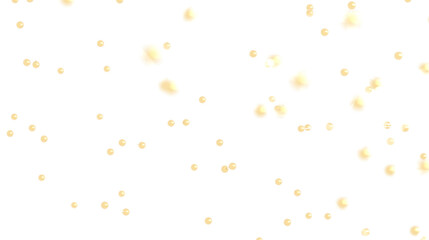 Abstract White Background with Golden Circles