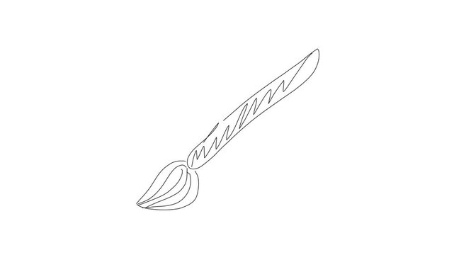 hand drawn brus animation on white background video