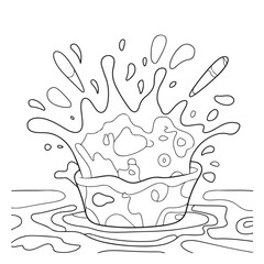 Simple, Easy, and Large Print Designs for Adults and Kids. Bold and easy coloring page