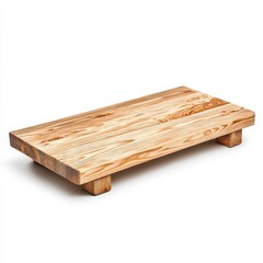 A minimalist wooden coffee table with a natural finish, perfect for modern living spaces and stylish interiors.