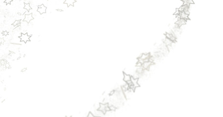 Stardust Christmas Shower: Mesmerizing 3D Illustration Depicting Descending Holiday Star Particles