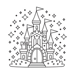 Simple, Easy, and Large Print Designs for Adults and Kids. Bold and easy coloring page