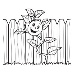 Simple, Easy, and Large Print Designs for Adults and Kids. Bold and easy coloring page