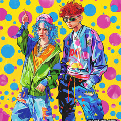 Fototapeta premium graphic pattern fashion clothing 