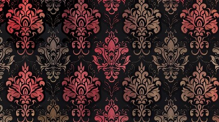 Fototapeta premium retro seamless pattern wallpaper