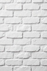 Obraz premium Textured white brick wall, ideal for product display, image, photography backdrop