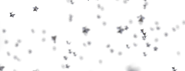 Cosmic Overture: Step Into the Allure of a 3D Gold Stars Rainfall