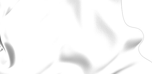 White fabric with soft folds and wrinkles, great for background or texture overlay.