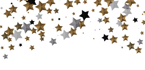 XMAS Stars - Glossy 3D Christmas star icon. Design element for holidays. -