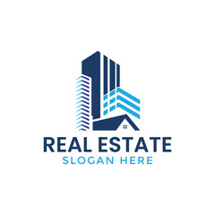 Fototapeta premium Real Estate Logo, house and building icon set .design template vector illustration | Black and Gold Real Estate Image on White Background. Flat Vector Logo Design Template Element, People logo design,