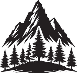 Obraz premium forest and mountains