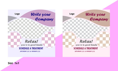 Square flyer template. Brochure design. Annual report poster. Leaflet cover. For business and education. Vector illustration. 