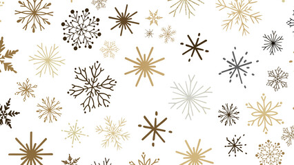 Frosty Delight: Breathtaking 3D Illustration of Falling Christmas Snowflakes