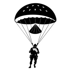 paragliding in the night