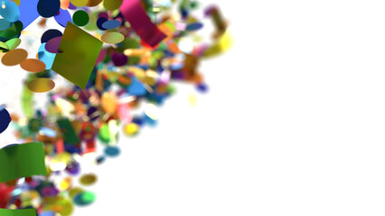 Abstract Confetti Explosion