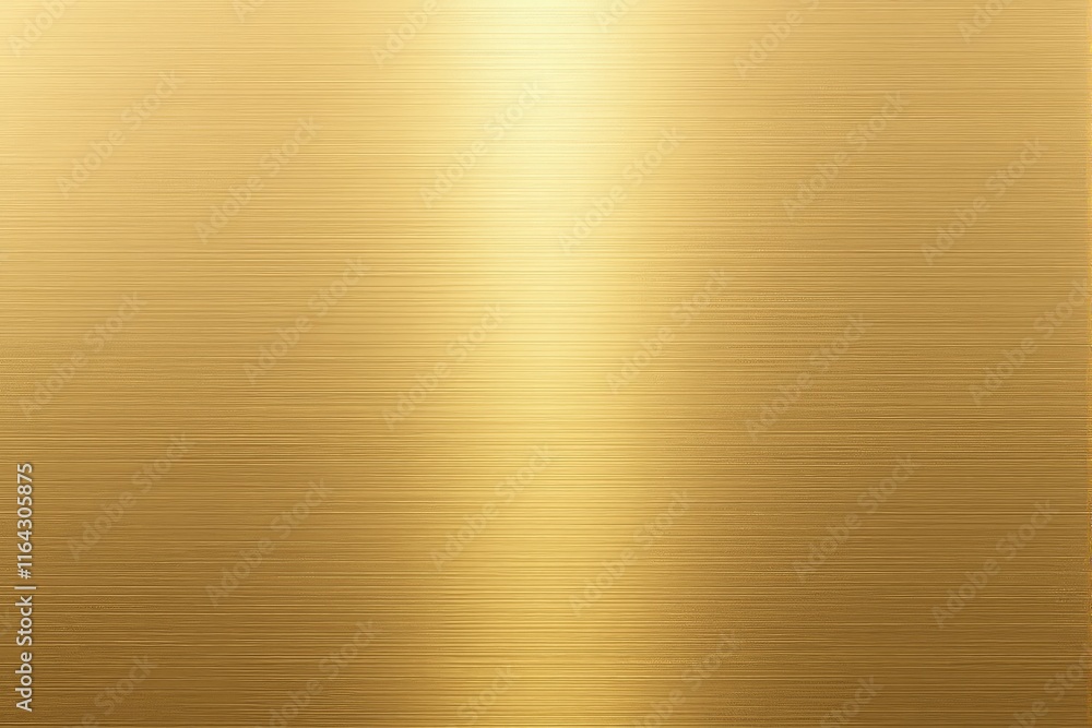 Poster Golden textured metallic background with horizontal lines pattern.