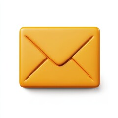 A bright orange envelope icon symbolizing communication and message delivery.
