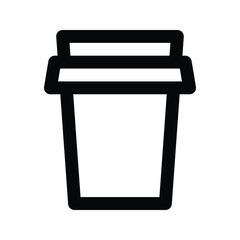 Obraz premium Coffee cup icon, tea cup, symbols vector illustration silhouette image template