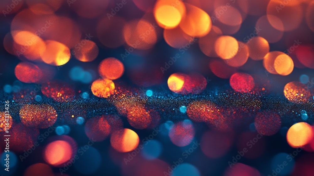 Poster abstract background of colorful bokeh lights creating a dreamy atmosphere with rich textures and vib