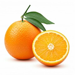 Orange auf weißem Hintergrund