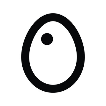 recommend clip art: Egg icon. Chicken egg. Food silhouette. Vector isolated on background